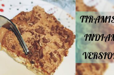 Tiramisu | Biscuit  Pudding| Fireless Cooking | Italian Dessert's Indian Version