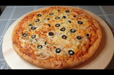 Chicken Vege Pizza| Best Dominoes Style Pizza Recipe| Cooking with Eman