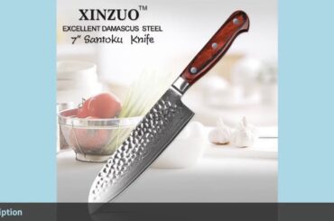 Xinzuo 7 Santoku Knife Japanese 67 Layers Vg10 Damascus Steel Stainles