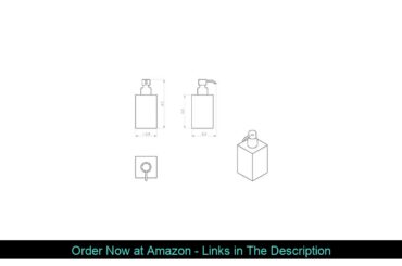 ⚡️ Gedy Rainbow Square Countertop Soap Dispenser, White