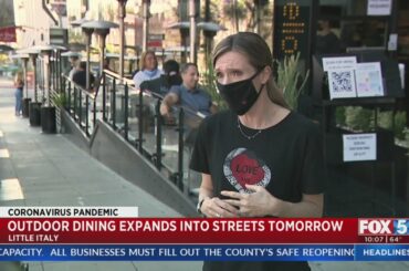 Little Italy Prepares For Outdoor Dining