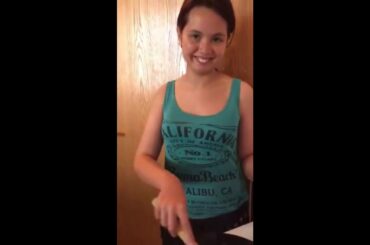 German italian pinay girl cooking ginisang pechay