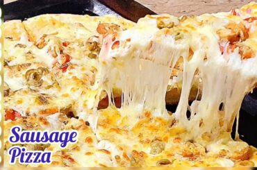 How to make Sausage Pizza | Super Yummyyyy | by Foodie Secrets