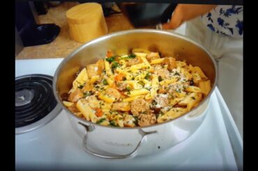 Kitchen Gourmet with Jay: Penne Pasta and Italian Sausage in a Red Wine Sauce.