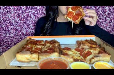 ASMR | PIZZA | LITTLE CAESARS DEEP DISH | MUKBANG | EATING SOUNDS