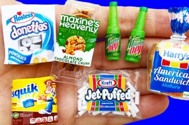 15 DIY MINIATURE FOOD AND DRINKS REALISTIC HACKS AND DIY CRAFTS COLLECTION !!!