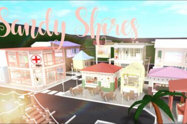 ROBLOX Bloxburg || No Large Plot Beach Town || Town Tour