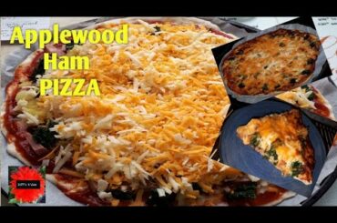 APPLEWOOD HAM PIZZA - Homemade with Spinach and Crushed Pineapple