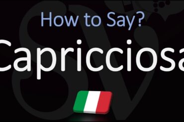 How to Pronounce Capricciosa? (CORRECTLY) | Italian Pizza Pronunciation