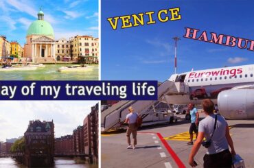 FIRST TIME flying with EUROWINGS VENICE to HAMBURG GERMANY | 2 hours layover in HAMBURG