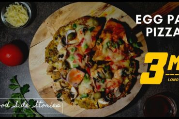 EGG PIZZA | EGG PAN PIZZA | OMELETTE PIZZA | HOME COOKING | STREET FOOD | FOOD SIDE STORIES