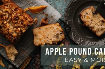 How to make a Moist Apple Pound Cake | ASMR Cooking