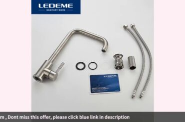 Ledeme 360 Single Handle Single Hole Kitchen Faucet Mixers Sink Tap Wa