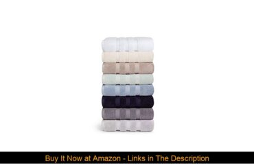 ✨ Vivendi Infinity Zero Twist 100% Cotton 8-Piece Towel Set, 4 Bath, 2 Hand, 2 Wash (White)