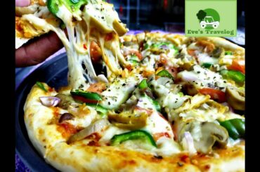 রেস্টুরেন্টের স্বাদে হোম মেইড ইটালিয়ান পিজ্জা রেসিপি। Home Made Italian Pizza! Cooking Vlog#07