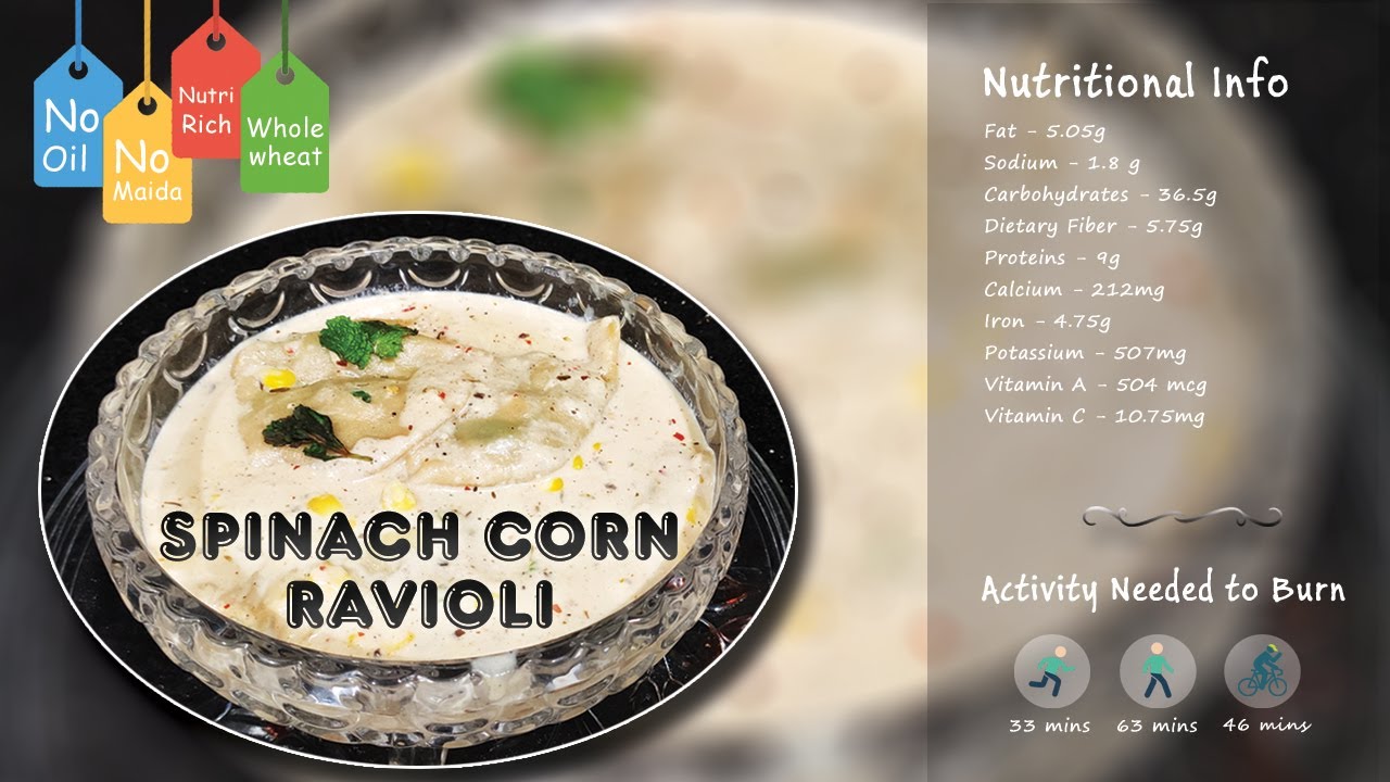Lip Smacking Spinach Corn Ravioli | Healthy Nutirich oil less recipe | Italian food | Weekend spl Lip Smacking Spinach Corn Ravioli | Healthy Nutirich oil less recipe | Italian food | Weekend spl