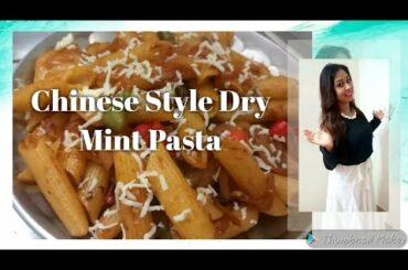 Chinese style dry mint pasta||Penne pasta||red sauce pasta recipe||Italian pasta||how to make pasta