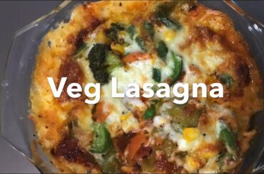 Veg Lasagna recipe (Italian cuisine) by Kavita the chef (With English subtitles)