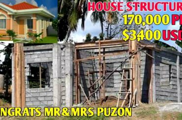 OFW SIMPLE HOUSE,Building A House Structural 170,000PHP,Congrats Mr&Mrs Puzon,SAUDI ARABIA OFW DAVAO