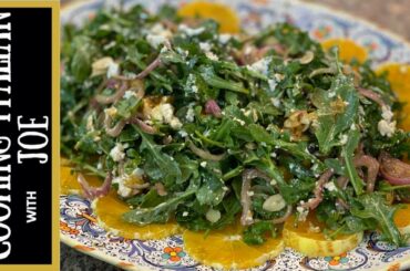 World's Best Salad Oranges Almonds Arugula Goat Cheese Cooking Italian with Joe