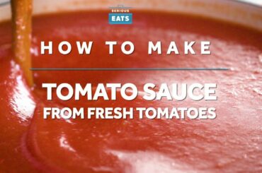 How to Make Tomato Sauce from Fresh Tomatoes