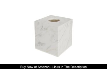⚡️ Kassatex Marmol Tissue Box Cover, Italian Marble