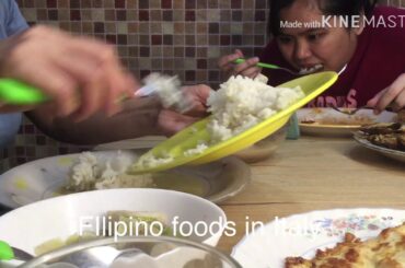 Wet market in Turin Italy and FIlipino foods lunch