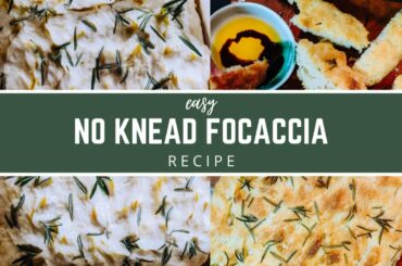 EASIEST NO KNEAD FOCACCIA BREAD RECIPE (Step-by-Step)