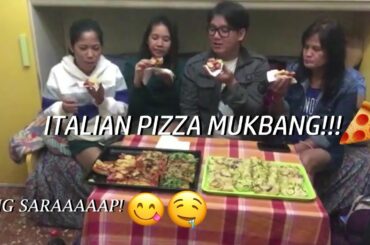 Italian Pizza Mukbang | Home Made Pizza 🍕| WIlliam Palado Binasa Vlog