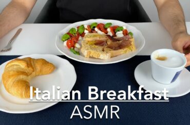 ASMR Eating Italian Breakfast 🇮🇹 with Antipasti