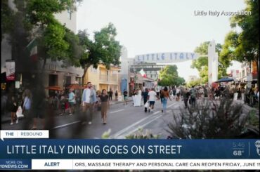 Little Italy kicks off wave of on-street dining