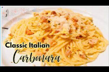 #Carbonara#SpaghettiCarbonara#Italiancarbonara  HOW TO COOK CLASSIC ITALIAN CARBONARA || CARBONARA
