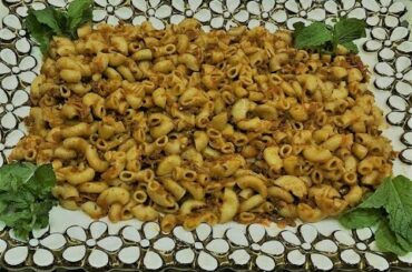 Pasta with grounded beef , diced beef pasta recipes ,  italian food  معكرونة باللحم المفروم