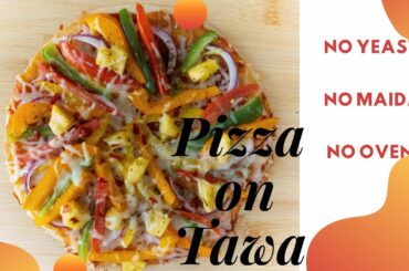 Rava Pizza on tawa|Semolina Pizza|Suji Pizza Without Oven