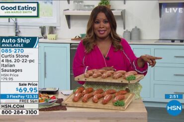 Curtis Stone 4 lbs. 2022pieces Italian Sausages