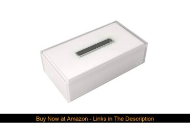 ✨ Gedy RA08-02 Tissue Box Cover, 1.5" L x 9.84" W, White
