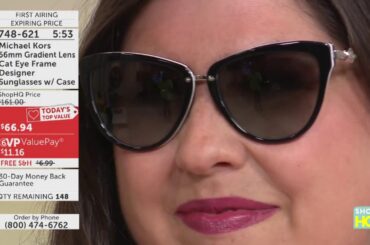 Michael Kors 56mm Gradient Lens Cat Eye Frame Designer Sunglasses w/ Case | One World Fashions |...