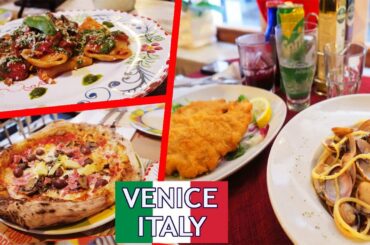 ITALIAN FOOD I missed in Venice ITALY [clam spaghetti + pizza capricciosa + basil pesto paccheri]