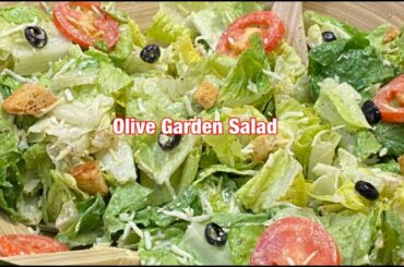 olive garden salad / salad recipe / italian salad / easy olive garden salad