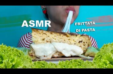 ASMR Italian food - FRITTATA DI MACCHERONI - MESSY and SAVAGE  EATING - SQUISHY SOUNDS - NO TALKING