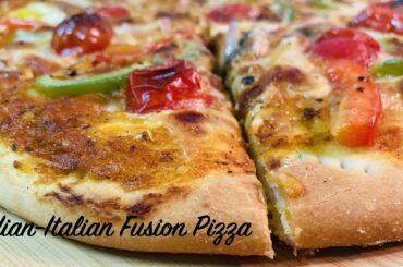 Homemade Pizza Recipe | पिज़्ज़ा रेसिपी | Indian Italian Fusion Pizza | Italian Style Pizza Dough |