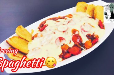 CREAMY SPAGHETTI FILIPINO STYLE | HOW TO MAKE CREAMY SPAGHETTI | SPAGHETTI RECIPE