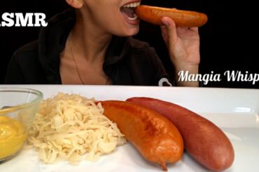 ASMR | EATING GERMAN AND ITALIAN  SAUSAGES + SAUERKRAUT! MUKBANG (WHISPER) | MANGIA WHISPERS 먹방