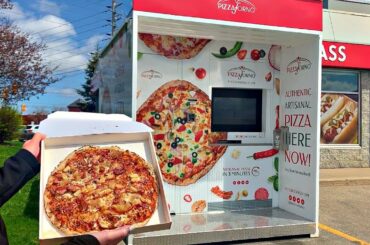 FOUND A PIZZA VENDING MACHINE!!!!!