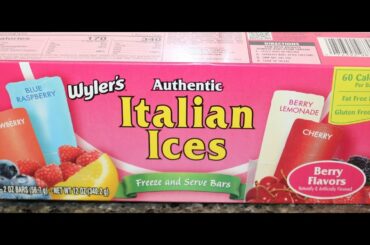 Wyler’s Authentic Italian Ices Berry Flavors: Strawberry, Blue Raspberry, Berry Lemonade & Cherry