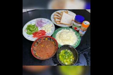 Bread pizza without oven without pizza Base. World easiest pizza