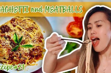 HOW TO MAKE SPAGHETTI AND JUICY MEATBALLS (ITALIAN CUISINE)| HOMEMADE MEATBALLS AND MARINARA SAUCE.