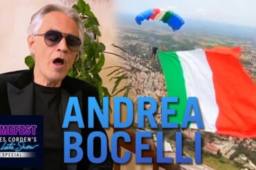 Andrea Bocelli Performs 'Con te partirò' from Italy - #HomeFest