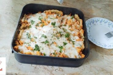 Garlic Bread Pasta Recipe.| Italian Style.| Easy To Cook