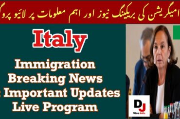 Italy Immigration 2020 Breaking News Live Program